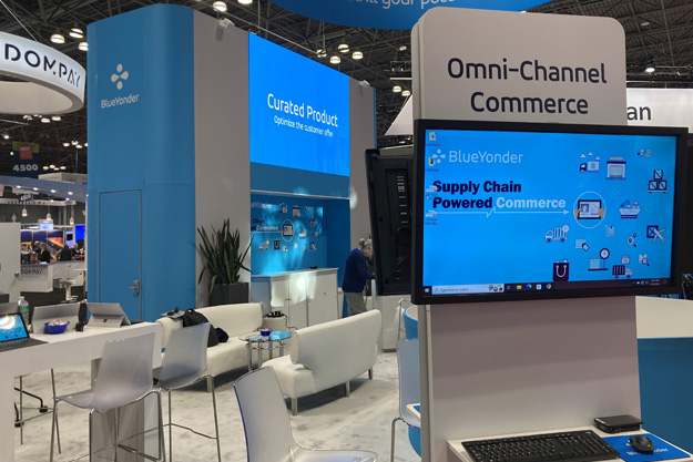 blue yonder, software company, dallas, texas, trade show booth, exhibitor booth, display