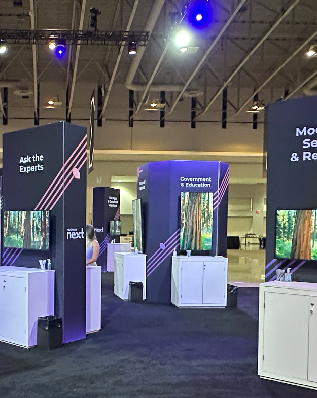 booth, trade show booth, creative, modern, pretty