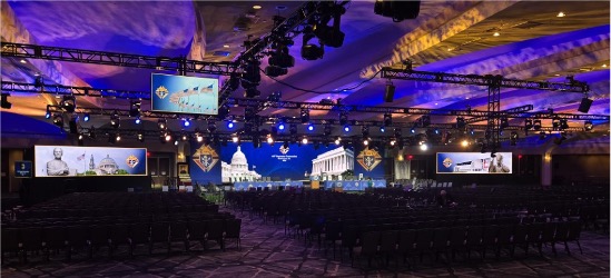 main stage, led displays, knights of columbus supreme convention 2025, widescreen led