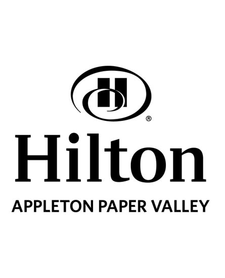 hilton appleton, logo, on site audio visual, inhouse audio visual service provider