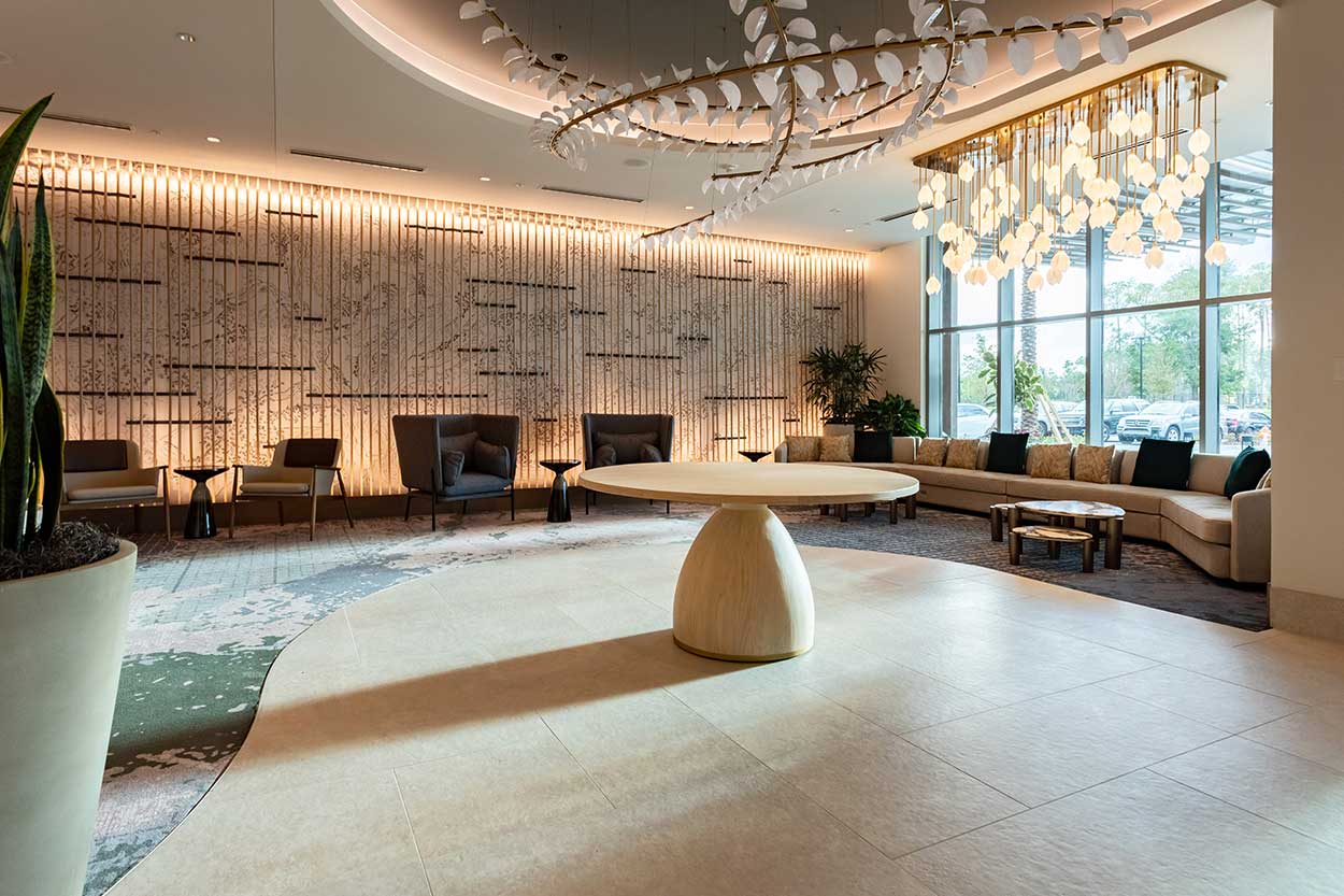 lobby, hilton, jacksonville, mayo clinic, jacksonville southside
